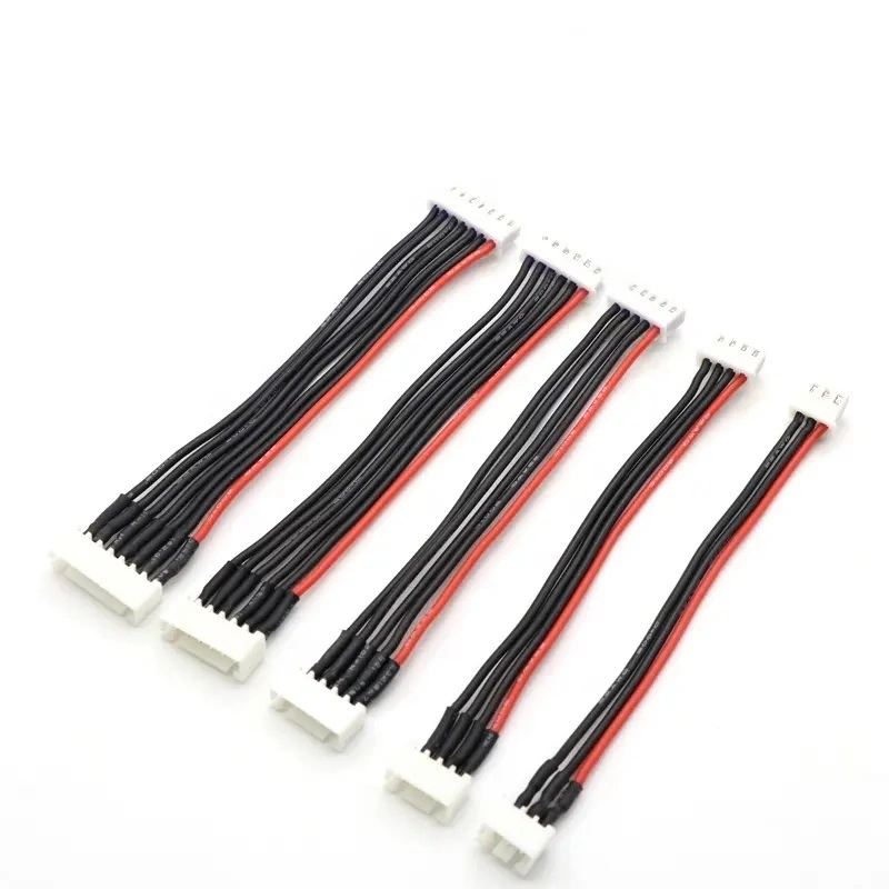 China Professional Manufacturer Jst Xh Charge &amp; Balance 3 5 Pin Kabel 13 2s 3s 4s 6s 7s Jst-Xh Extension 2X Lipo Battery RC Lead Connector Cable Wire Harness