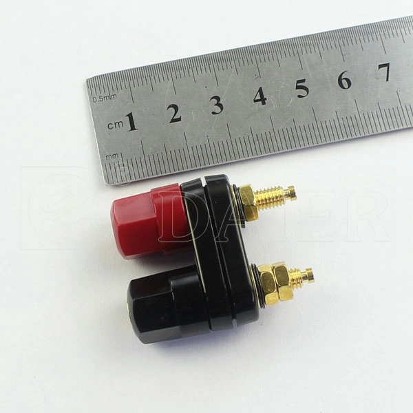 36A Copper Audio Gold Plated Dual 4mm Binding Post Connector