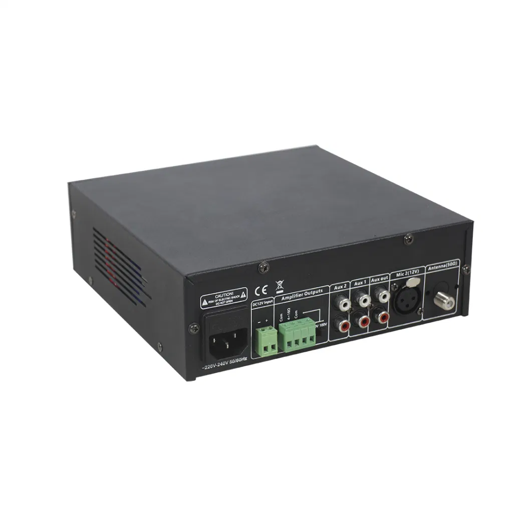 4-16 Ohm Bluetooth Mixer Power Amplifier with USB, DAB Tuner and 12VDC Back up Battery Input 220VAC-240VAC Version