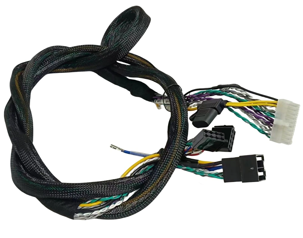 Custom Automotive Wiring Kit Assembly Manufactures Custom Car Audio DSP Amplifier Wiring Harness for BMW