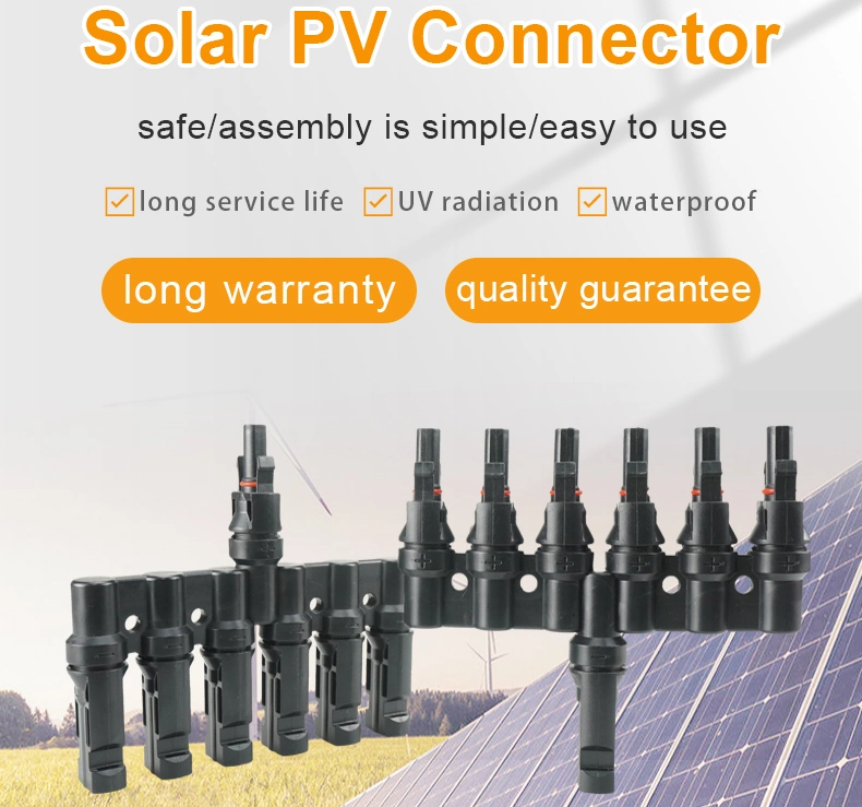 Waterproof Connector 1500V/30A PV004-T6 Solar PV Jacket for Solar Energy