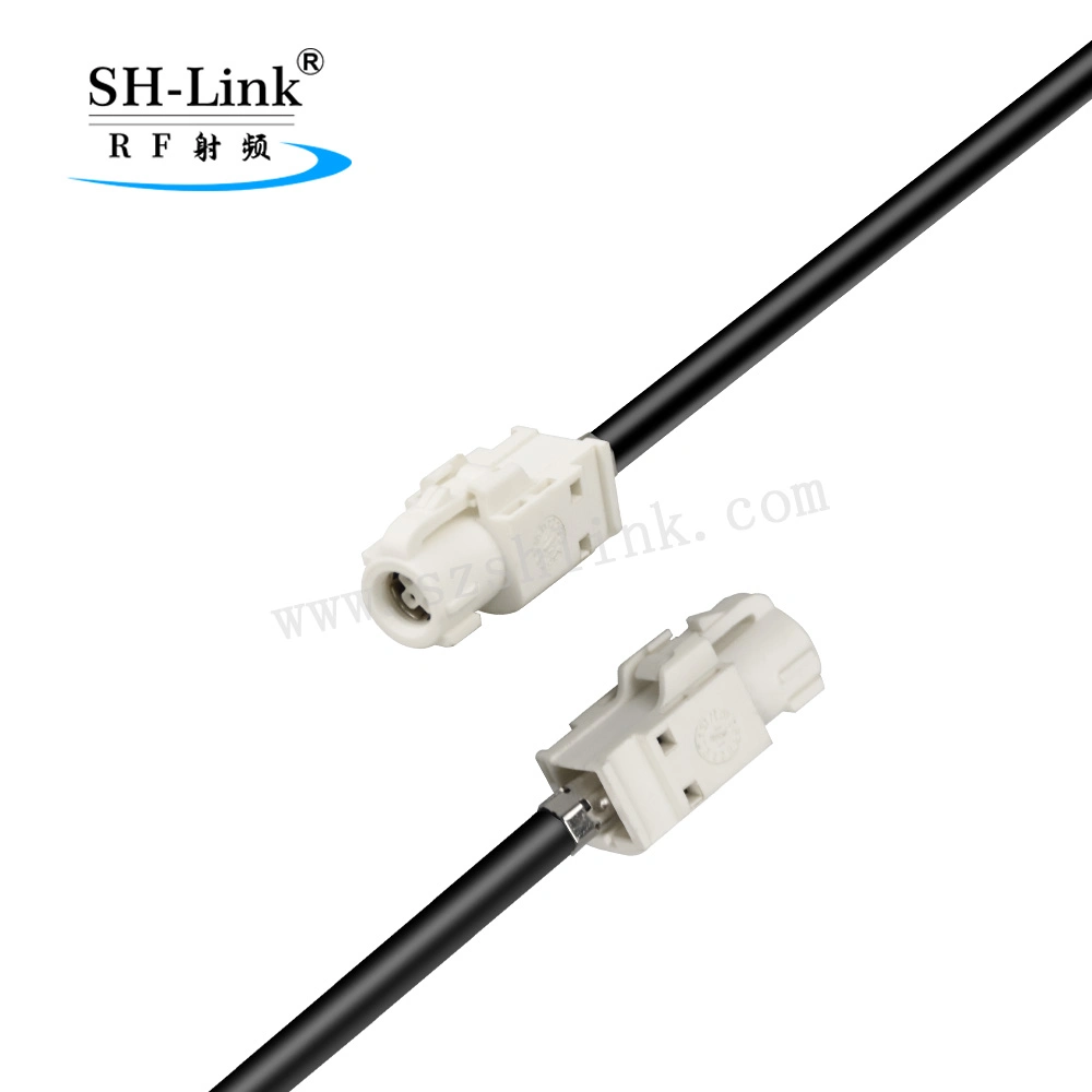 Hsd 4pin Male Code a White Straight Car Connector for 1m 535 Cable