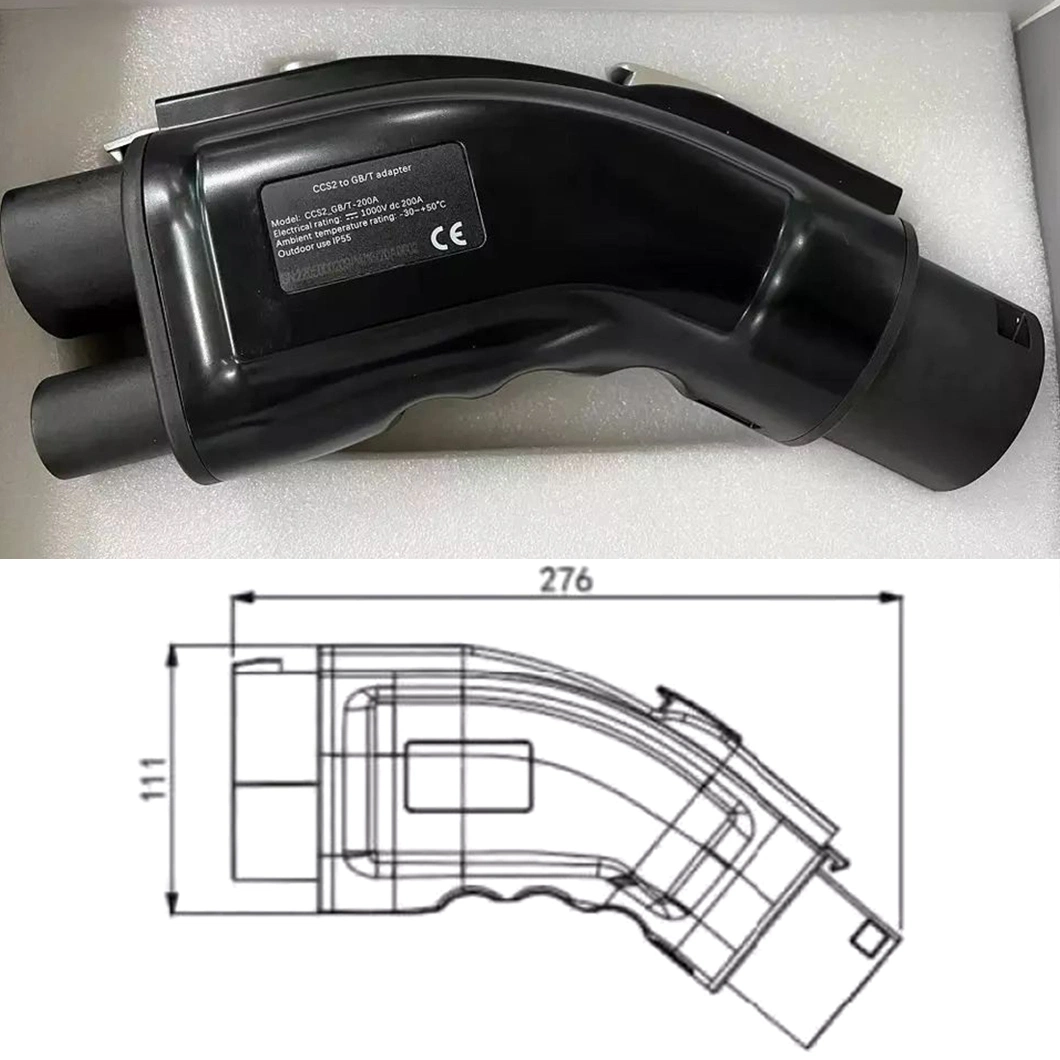 Electric Car EV Charging Connector CCS Combo 2 to Gbt Adapter DC Charge Connector