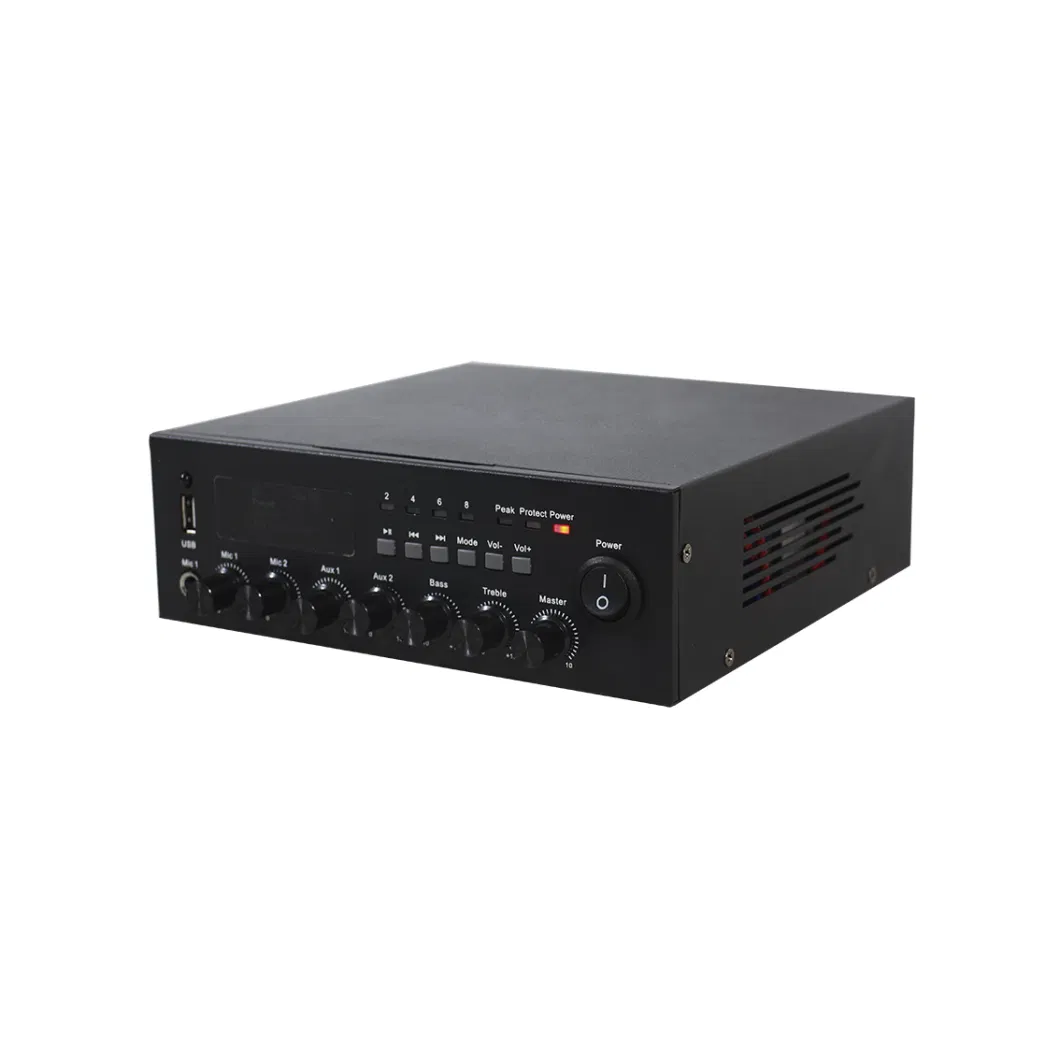 4-16 Ohm Bluetooth Mixer Power Amplifier with USB, DAB Tuner and 12VDC Back up Battery Input 220VAC-240VAC Version