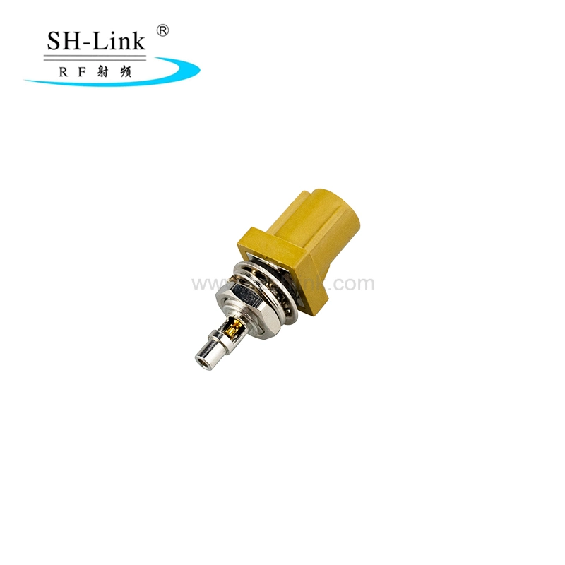 Fakra Automotive Connector Type K Yellow Male Connector with Thread Can Be Customized for 1.13