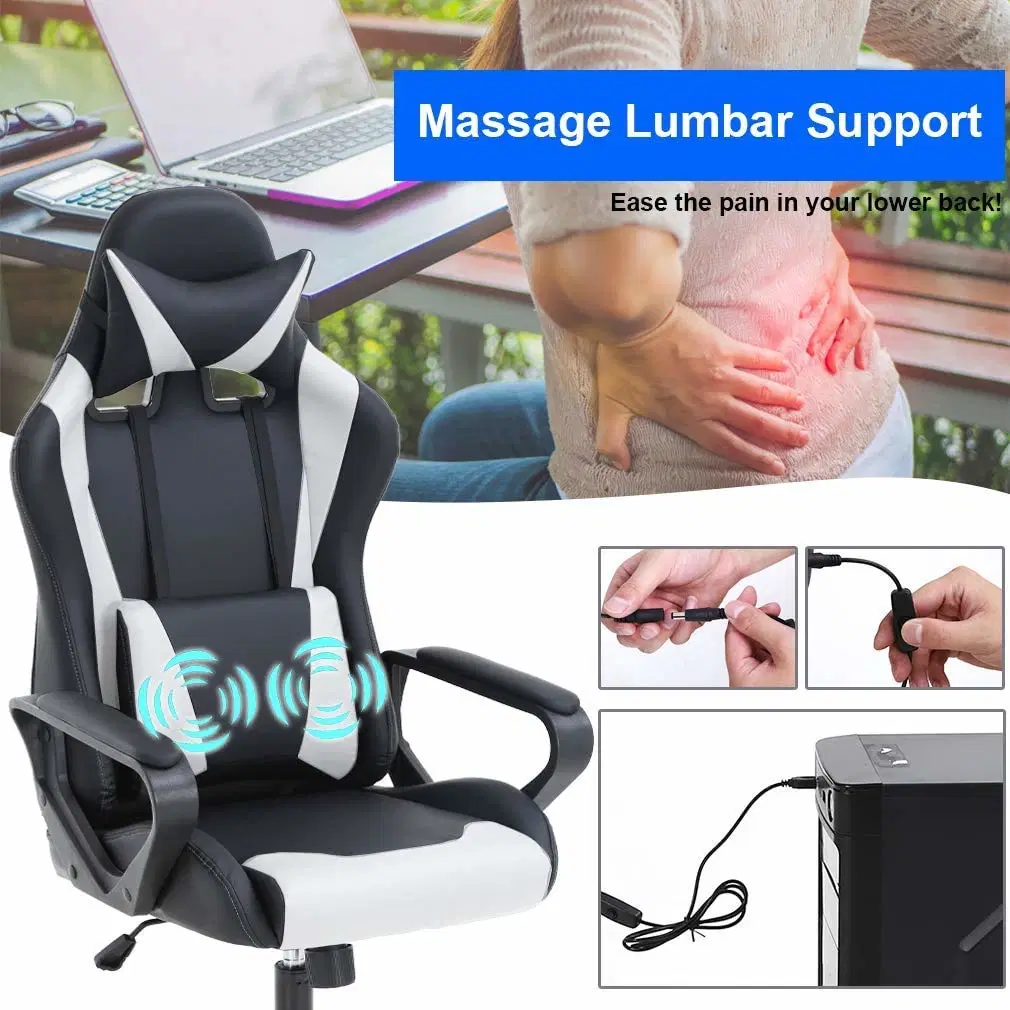 Computer Gaming Chair Comfortable Adult RGB Racing Gamer Secret Reclining Lab LED Gaming Chair