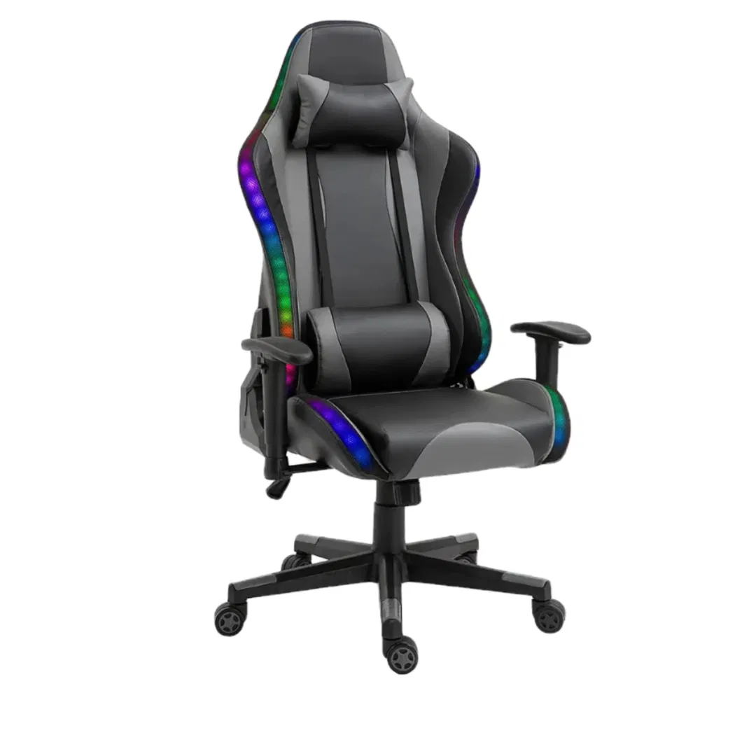 Computer Reclining Leather Game Gamer Dropshipping LED Gaming Chair with Footrest
