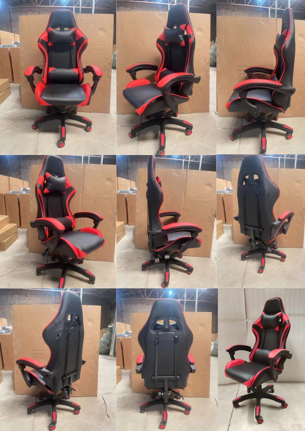 2023 Cheapest Gaming Chair Adjustable Height Ergonomic Comfortable for Gamer Computer Black and Red Gaming Chair
