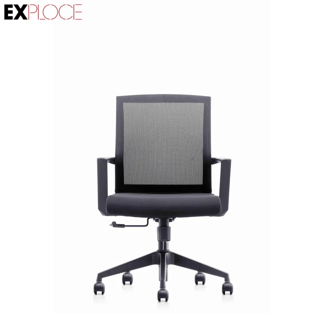 Office Furniture MID Back Lumbar Support Revolving Swivel Lift Black Staff Executive Ergonomic Computer Mesh Leather PU Gaming Lift Visitor Office Chair