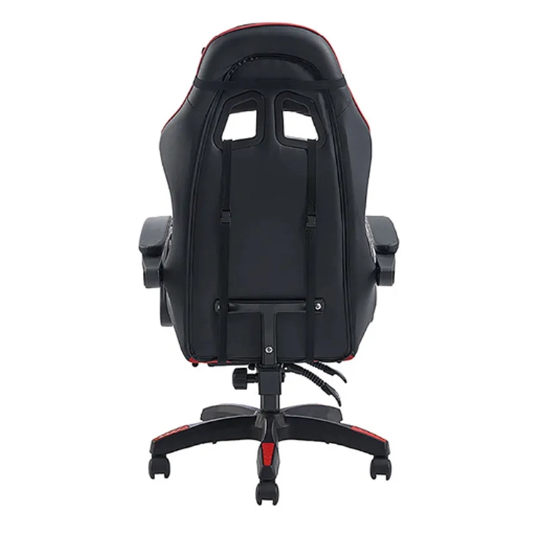 Liyu Luxury Game with Footrest Computer Massage Leather Black Pink Racing Gaming Chair