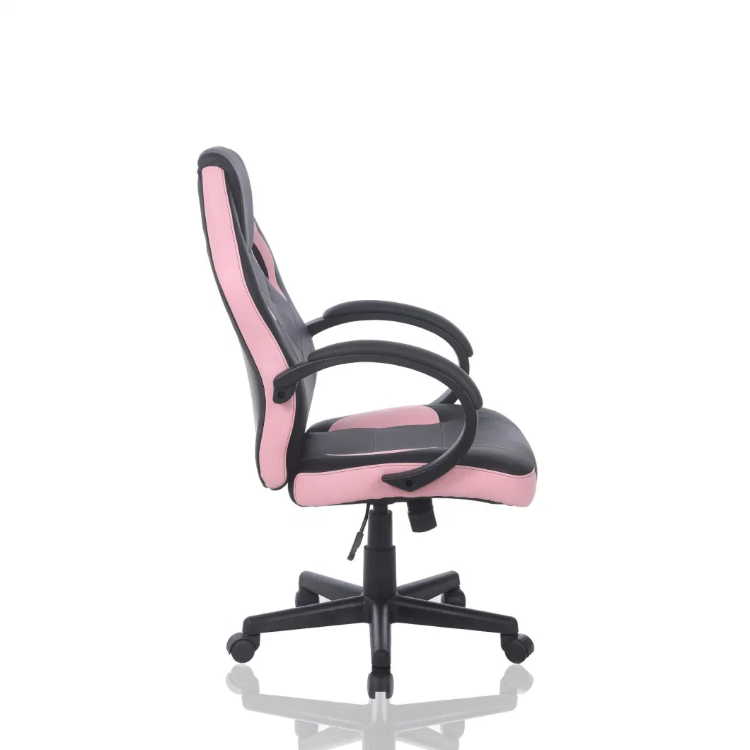 Black&Red Gaming Chair with Fixed Arm
