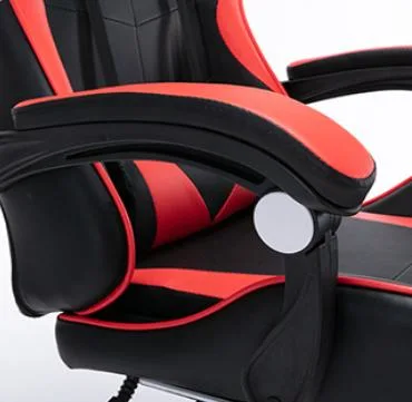 Gaming Chair with Footrest, Leather Ergonomic Gaming Chairs with Massage Lumbar Support