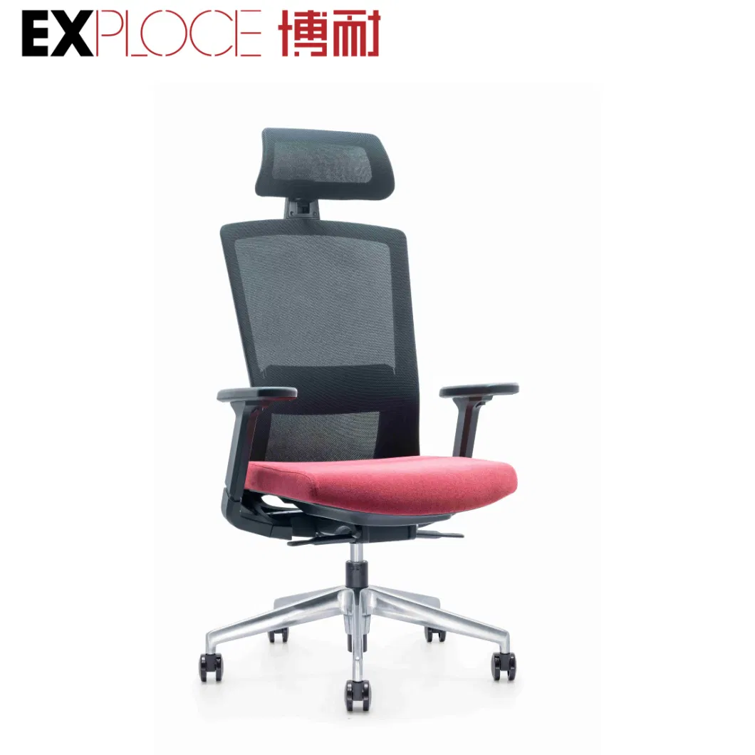 Office Furniture Seating Lumbar Support Staff Executive Ergonomic Computer Mesh Leather PU Gaming Visitor Office Chair Factory Revolving Swivel High Black