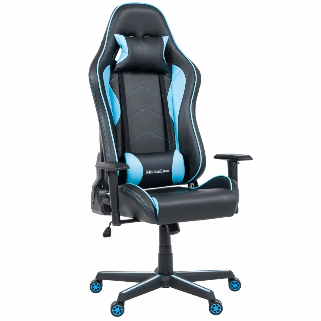 Gaming Chair with Lumbar Support Office Computer Chair PU Leather