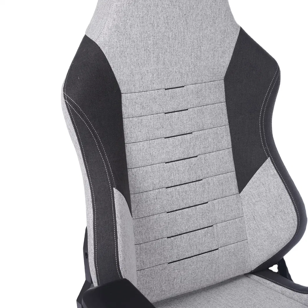 Fabric Upholstery 4D Armrest Moulded Foam Gaming Racer Chair