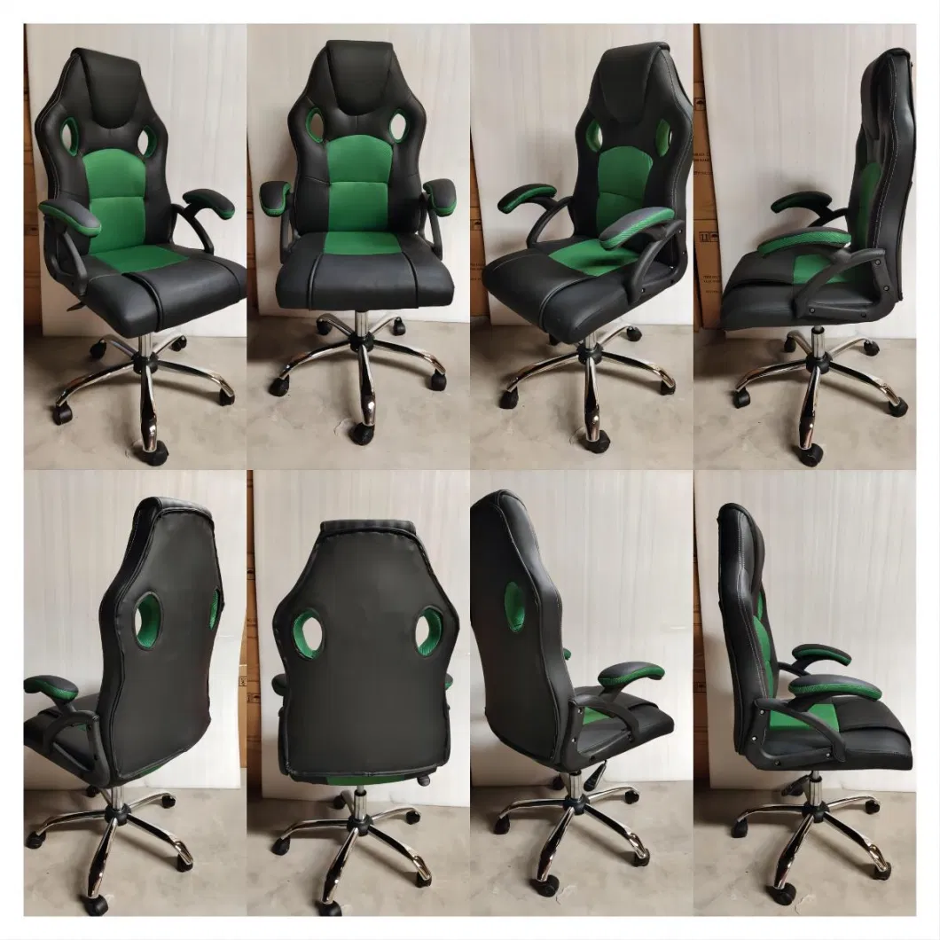 Wholesale Green Nylon Armrest PVC and Mesh Comfy Office Silla Gamer Chairs