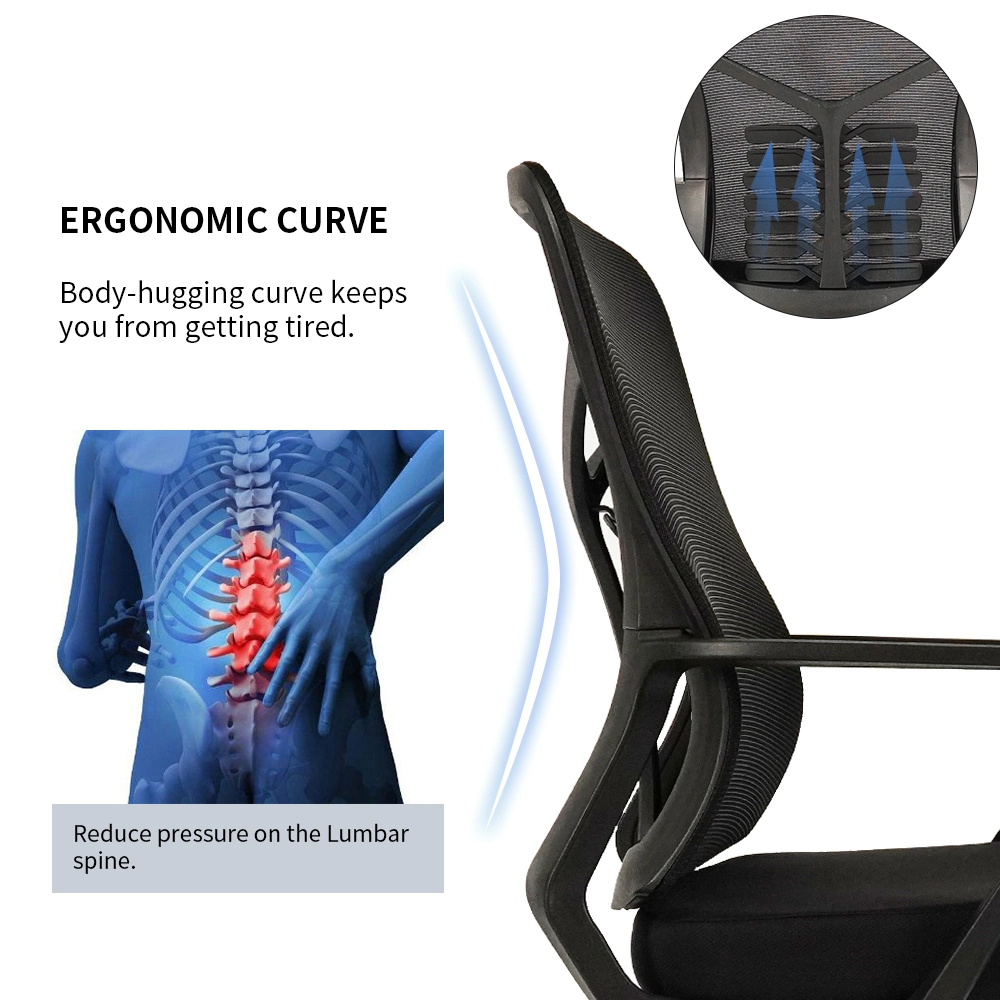 Enjoyseating Home Office Desk Chairs, Ergonomic Mesh Chair with Lumbar Support Adjustable Height Swivel Computer Task Chair