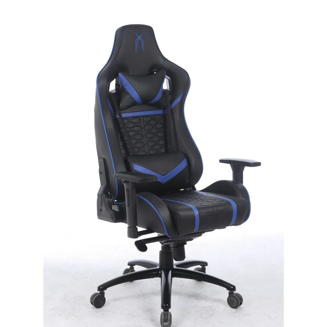 Moulded Foam Combined PU Gamer Leather Chair with Lumbar Support Gaming Chair