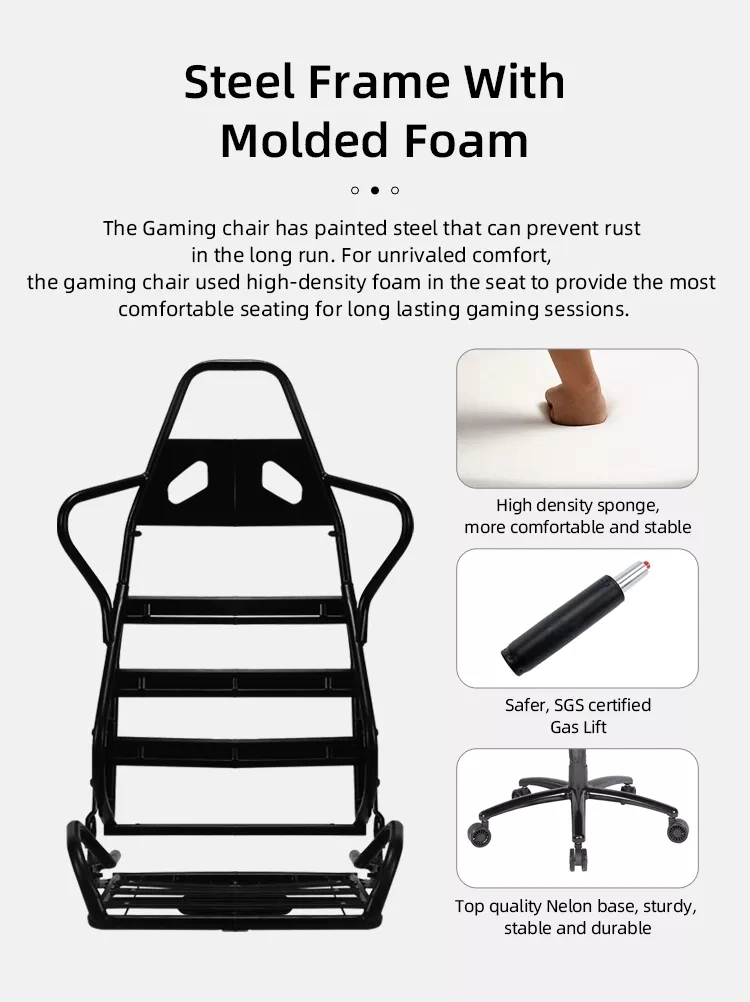 Custom Cheap Office Chair PU Leather Computer PC Game Racing Silla Gamer RGB LED Massage Harrison Gaming Chair with Lights and Speakers