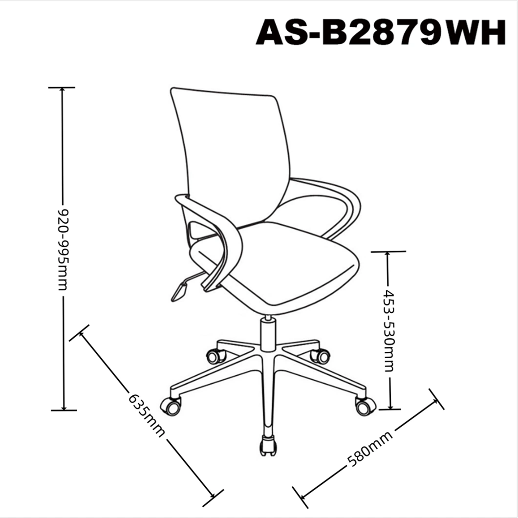 Boss Game Plastic White Nylon Swivel Revolving Gaming Home Furniture Folding Office Chair