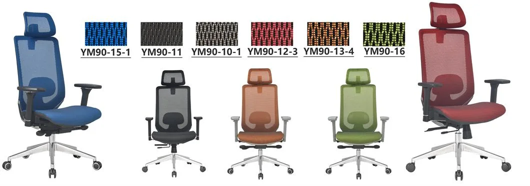 Full Mesh Adjustable Middle Back Ergonomic Tilting Executive Gaming Home Office Swivel Office Chair