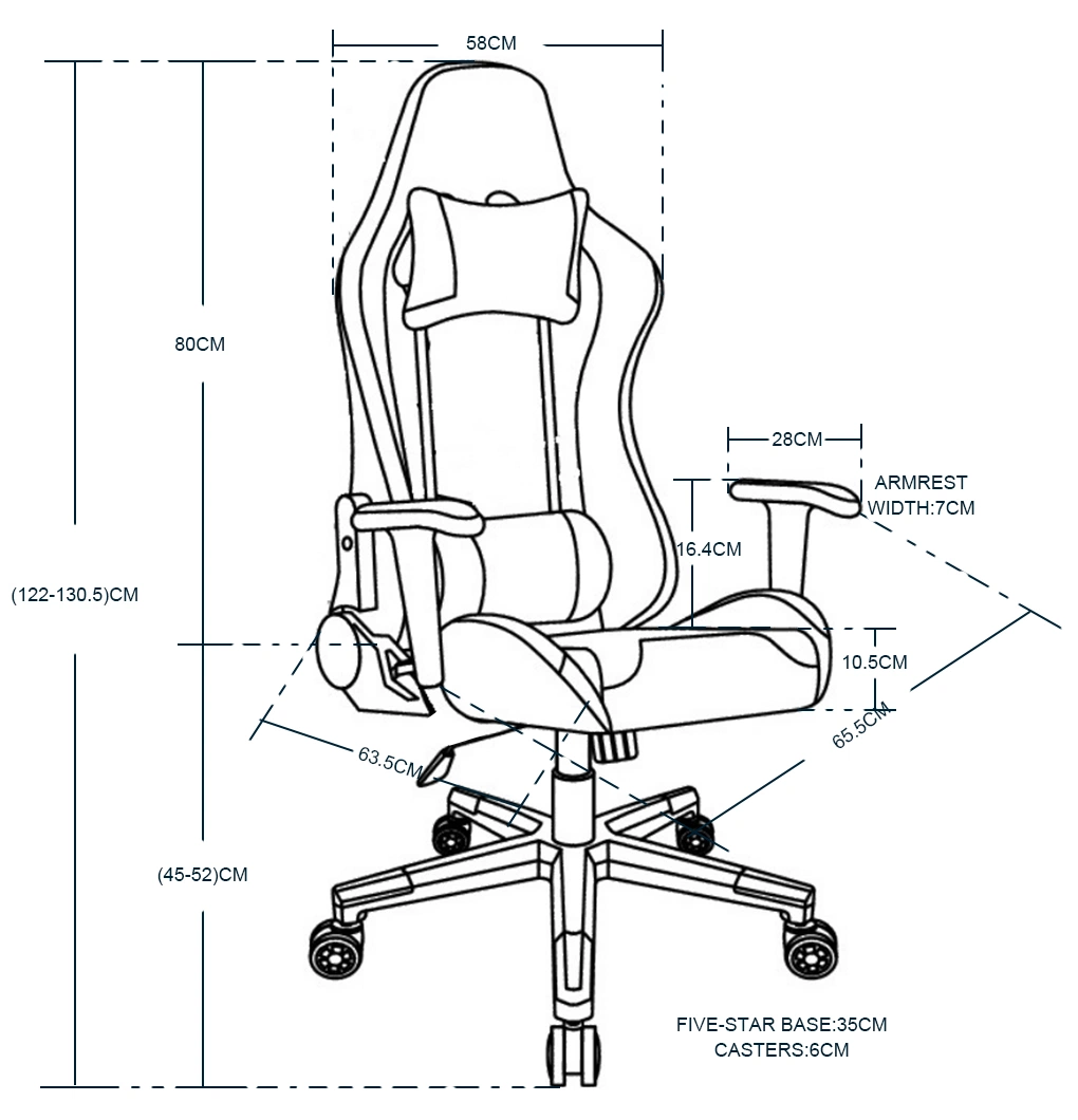 Revolving Massage Folding Boss Adjustable Gaming Chair