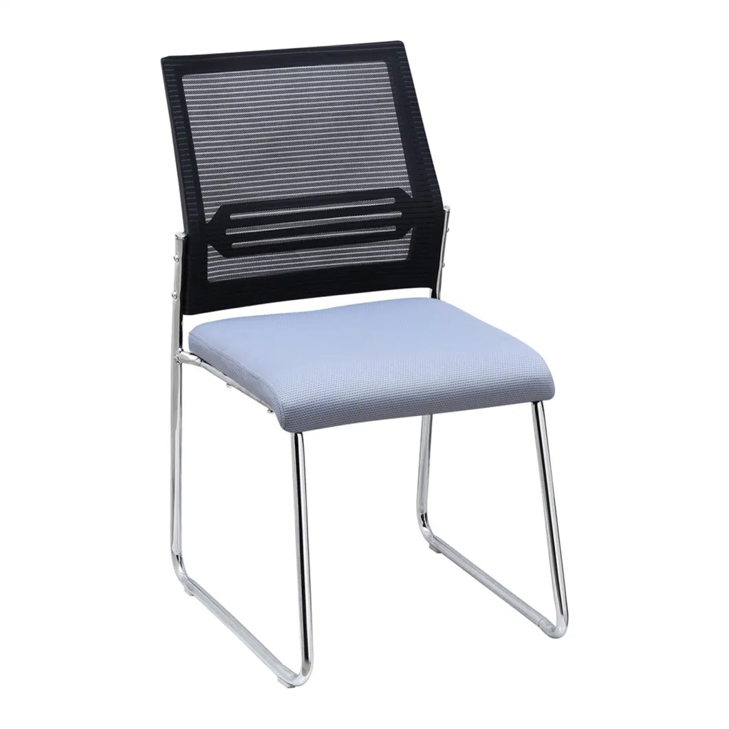 Wholesale Cheap Modern Metal Frame Office Chair Without Rotating Mesh Furniture Office Chair