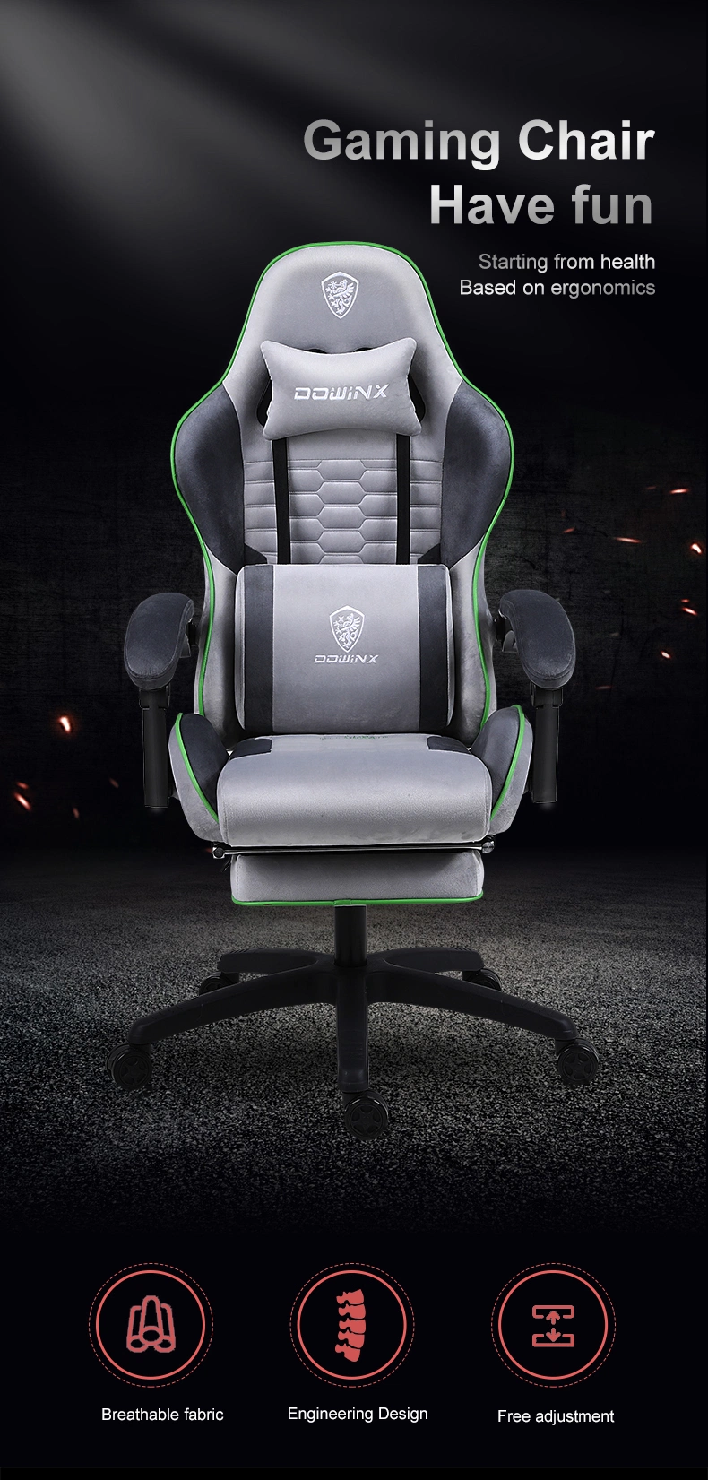 Cheap Best Sale Comfortable Reclining Swivel Adjustable Gaming Chair