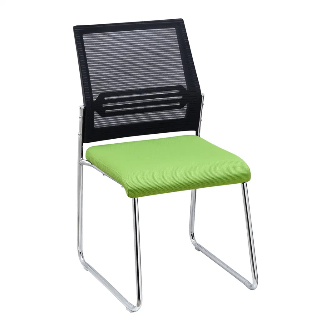 Wholesale Cheap Modern Metal Frame Office Chair Without Rotating Mesh Furniture Office Chair