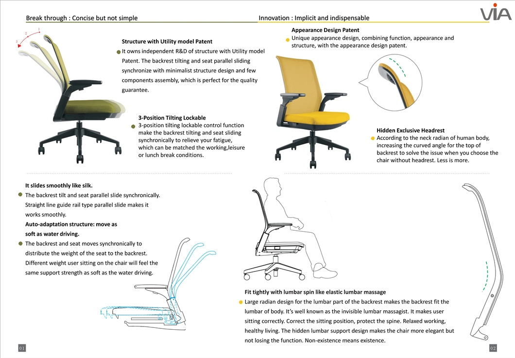 Wholesale Ergonomic Bar Stool Gaming computer Executive Home Office Swivel Tilting Office Chair with Foot Rest