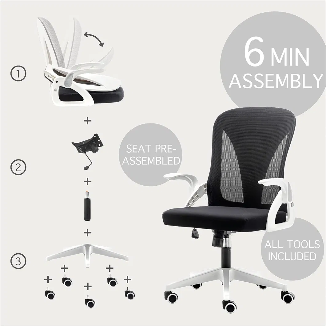 Folding Office Chair Kids Small Gaming Computer Study Chair for Bedroom Desk Chair for Small Space