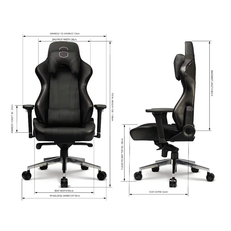 Adjustable Arms Gaming Chair Racing Sofa High Back Modern Chair