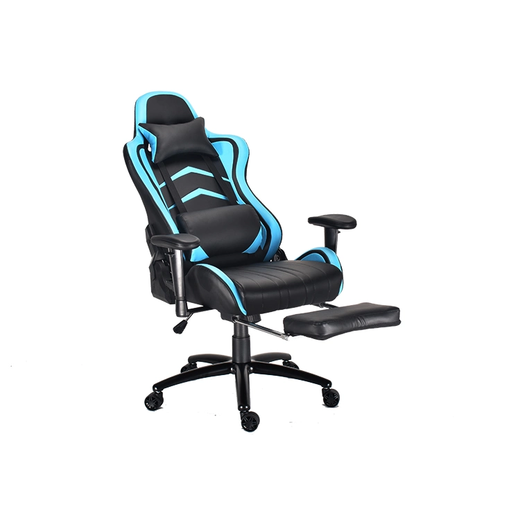 Free Sample PC Racing Computer Reclining Leather Silla Gamer Gaming Chair with Footrest