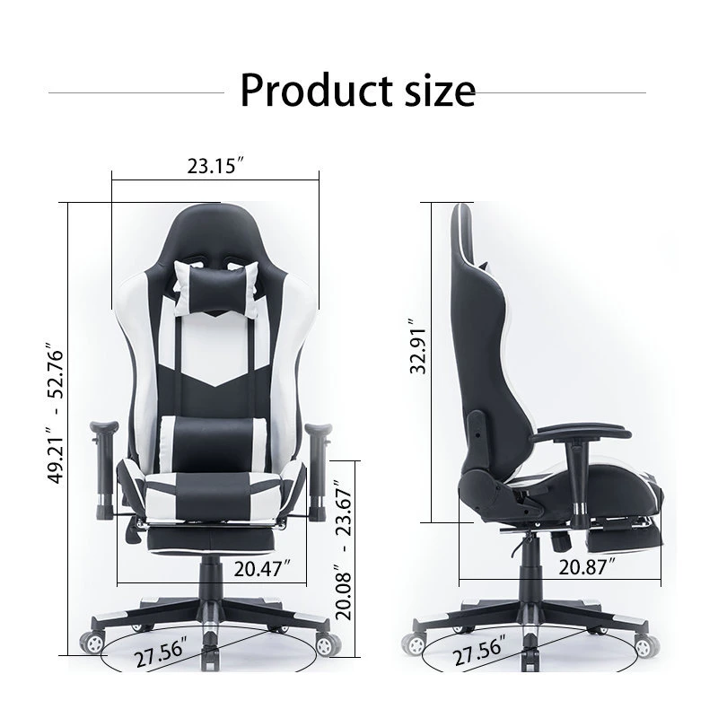 Wholesale Modern Style Ergonomics Home Hotel Bedroom Living Room Internet Bar Study Furniture Rotating Swivel Leather Game Gaming Chair