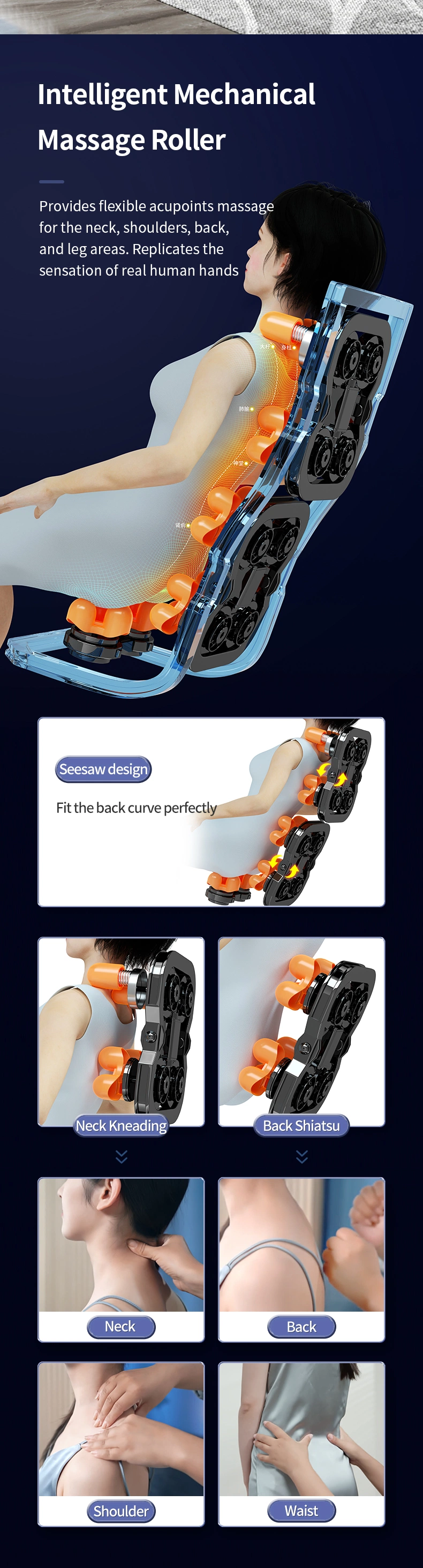 Fuan Fangao Electric Zero Gravity Massage Chair 4D Gaming Office Full Body Machine Deluxe Recliner Cheap Shiatsu Massage Chair