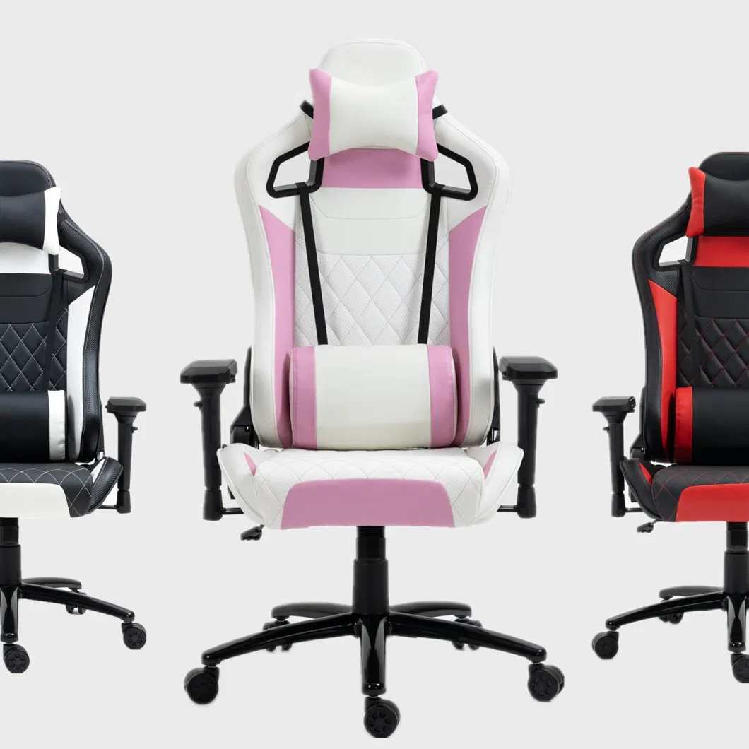 Girls&prime; Pinky 4D Armrest Gaming Chair High Level Large Size Silla Gamer Home Furniture