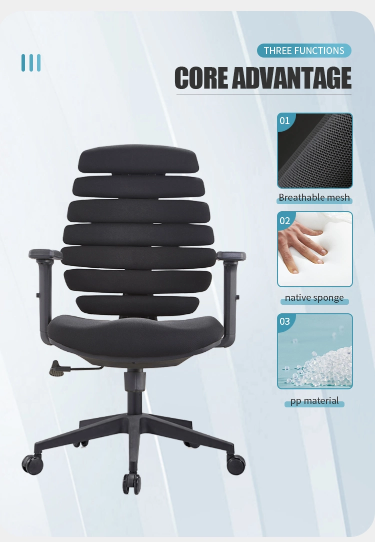 Wholesale Market Foshan Armrest Fashion Medium Fabric Revolving Swivel Mesh Modern Office Gaming Chair