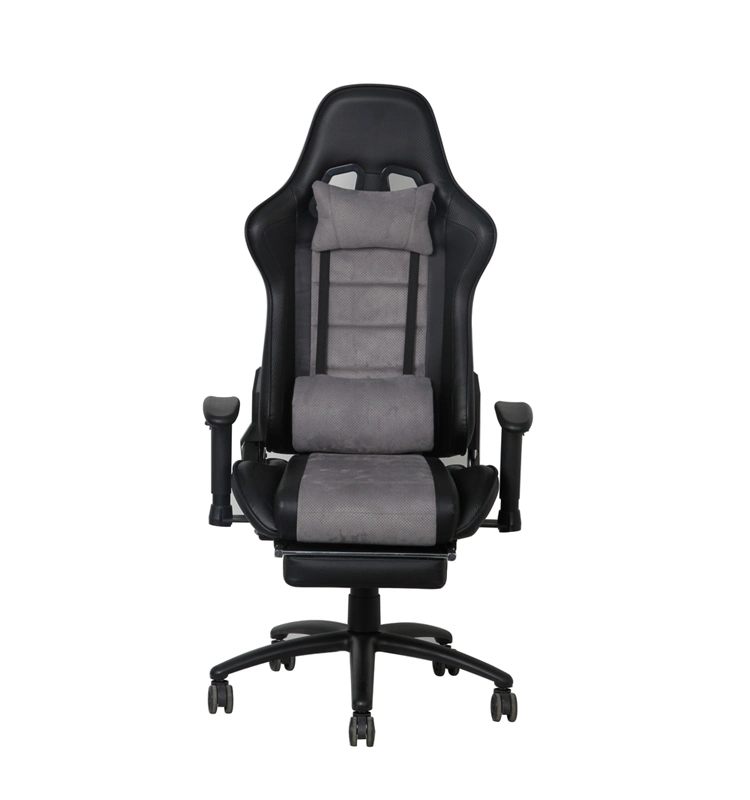 Comfortable Ergonomic PU Mesh Fabric Swivel Racing Gaming Chairs with Footrest