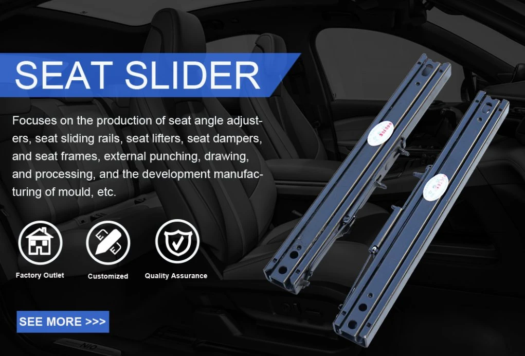 Factory Auto Accessory Ordinary C Type Single Lock Slide Rail Seat Slider Can Be Customized