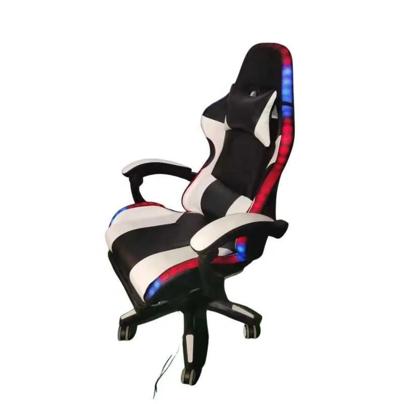 Pink Custom RGB Soft PU Comfortable Woman Computer LED Gaming Chair