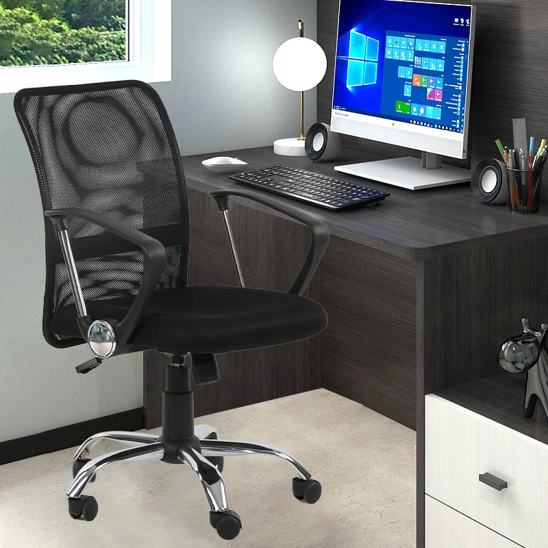 Black Mesh Gaming Computer Chairs Staff Desk 360 Rotation Chair with Castors ZG27-002