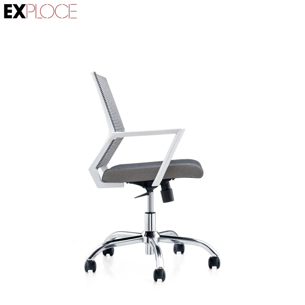 Office Furniture MID Back Lumbar Support Revolving Swivel Lift Black Staff Executive Ergonomic Computer Mesh Leather PU Gaming Lift Visitor Office Chair