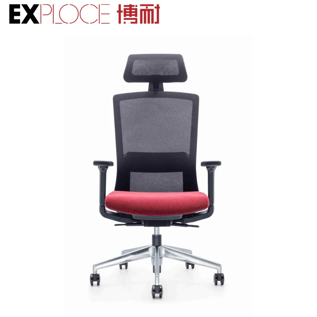 Office Furniture Seating Lumbar Support Staff Executive Ergonomic Computer Mesh Leather PU Gaming Visitor Office Chair Factory Revolving Swivel High Black