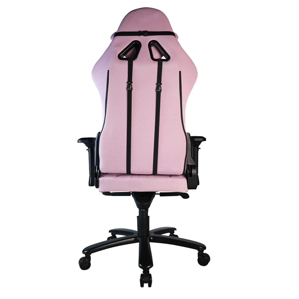 Partner New High Level Pink Fabric Racing Style Gaming Chair Teresa