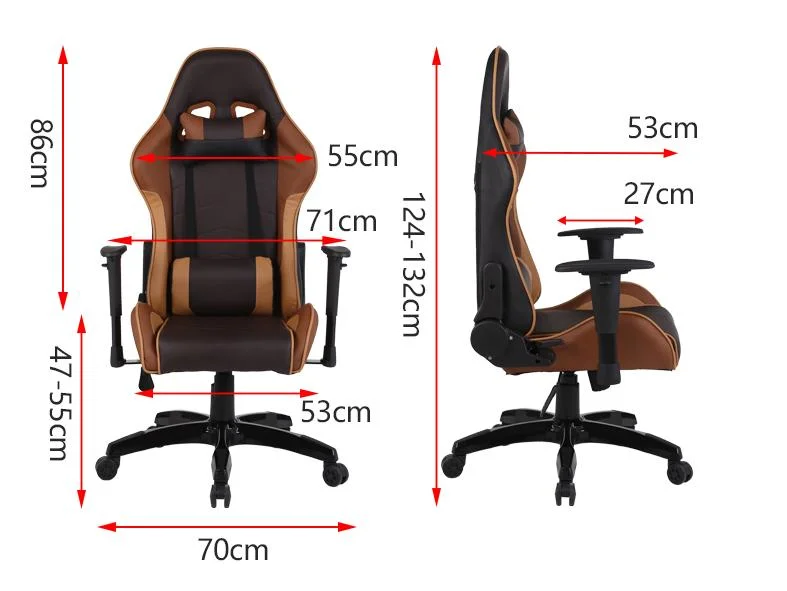 Free Sample Racing Office Recaro Amg Private Label Massage LED Pink massage Steel Leg Armrest Gaming Chair for Women Gaming Chair