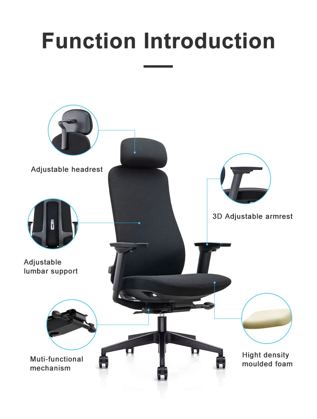 Comfortable Manager Reclining Swivel Desk Office Computer Gaming Mesh Adjustable Ergonomic Chairs