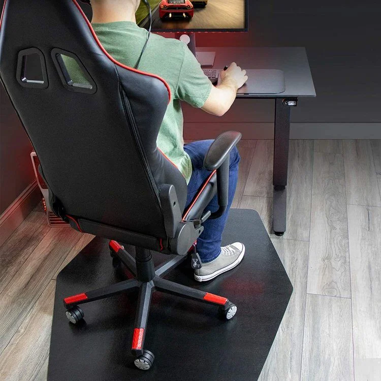 Rectangle Cuttable Office Gaming Chair Mat Floors with Various Colours