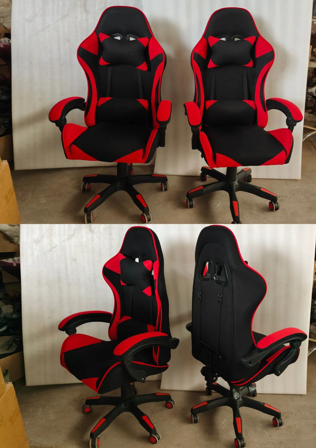 Computer Gaming Chair Black and Red Ergonomic High Back Cheap Price 1 Piece Free Shipping Gamer Chair