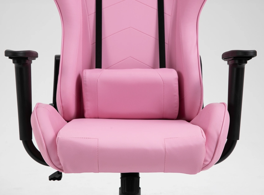 Ergonomic Swivel Adjustable PU Leather Computer Silla Girl Women Pink Gaming Chair