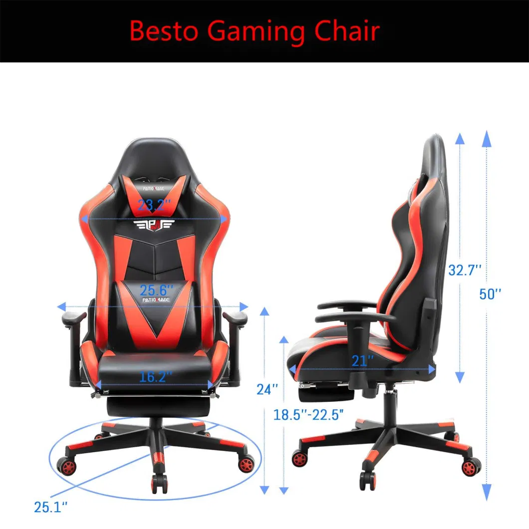 Racing Style Ergonomic Comfortable Adult RGB Racing Gamer Secret Reclining Lab LED Gaming Chair